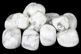 Large Tumbled White Howlite Stones - Photo 2